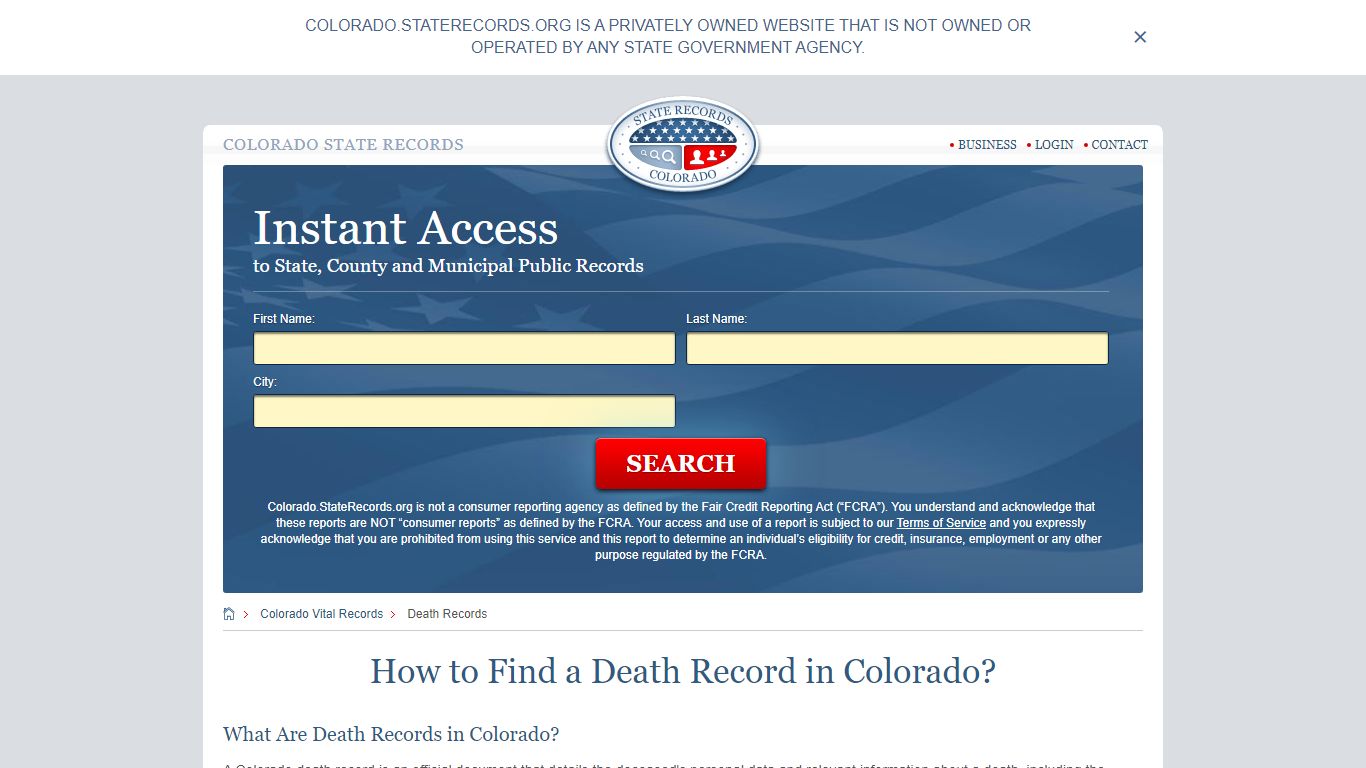 How to Find a Death Record in Colorado?